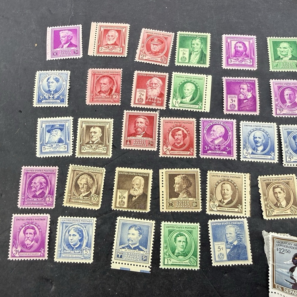 Vintage US Stamp Collection Lot 35+ Washington Lincoln President Duck Stamp Mint - Picture 12 of 17
